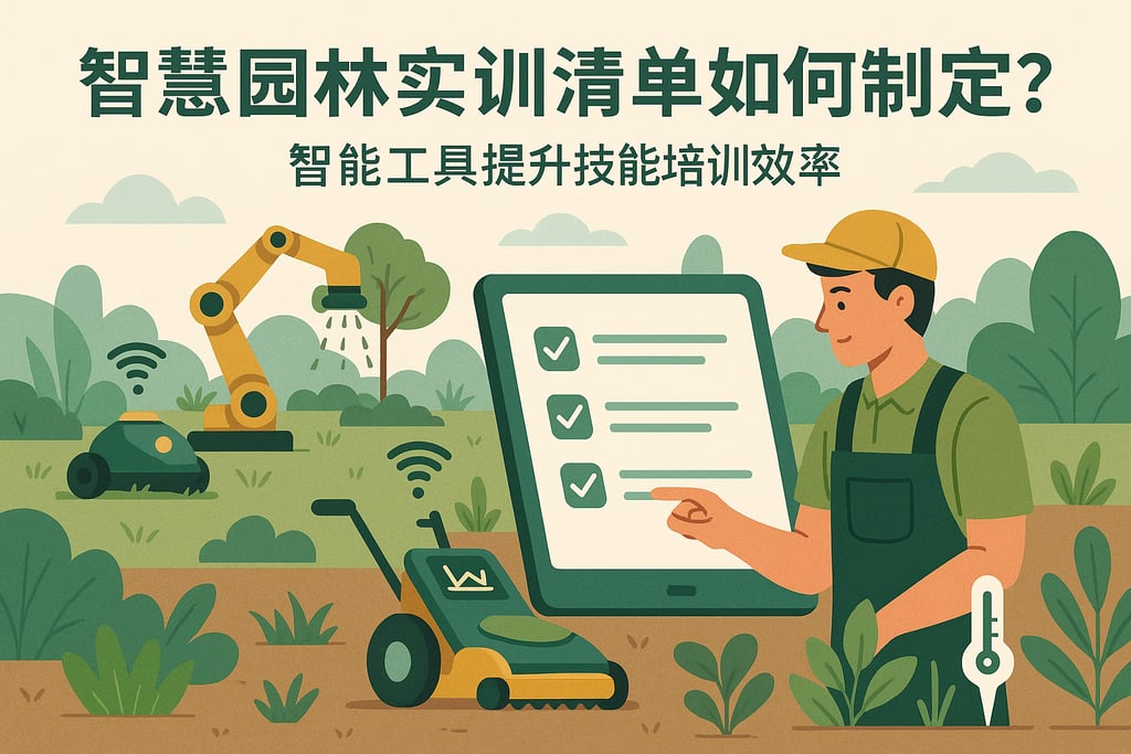 智慧园林实训清单如何制定？智能工具提升技能培训效率