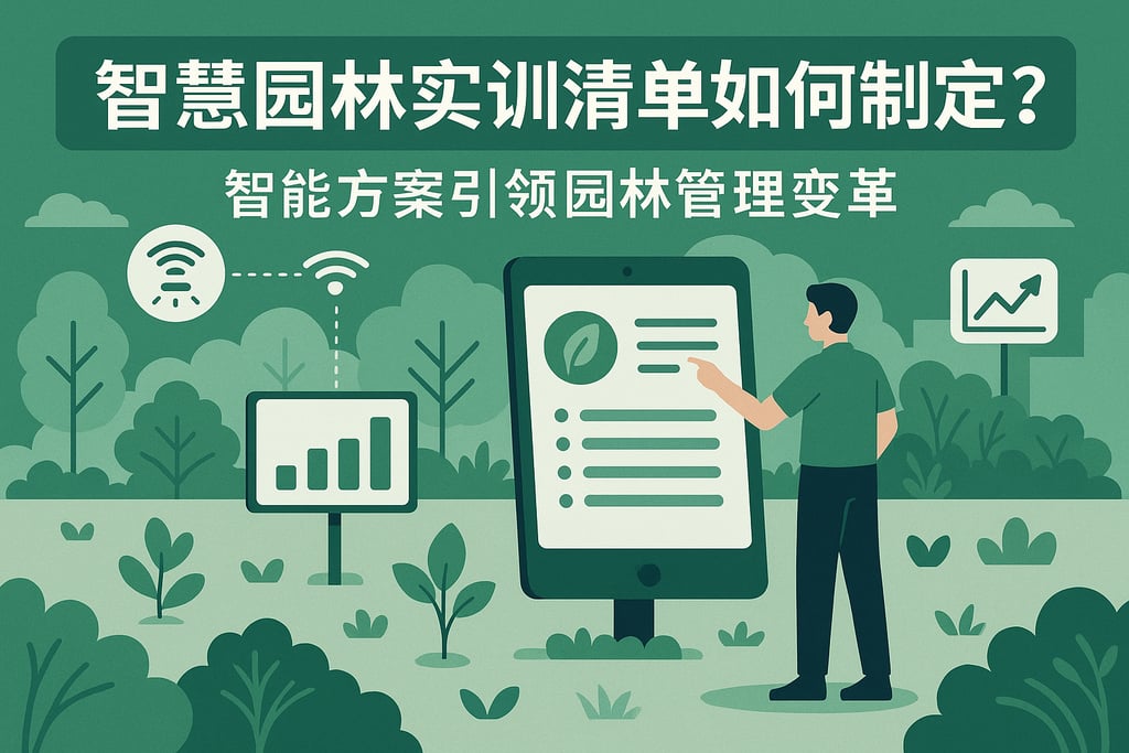 智慧园林实训清单如何制定？智能方案引领园林管理变革