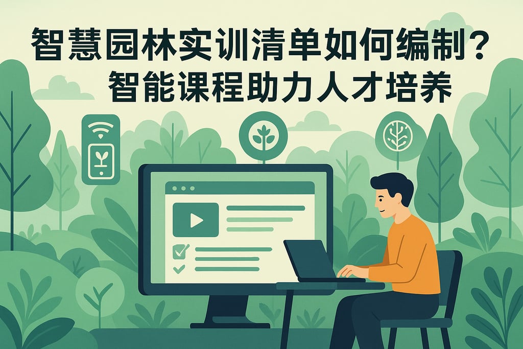 智慧园林实训清单如何编制？智能课程助力人才培养