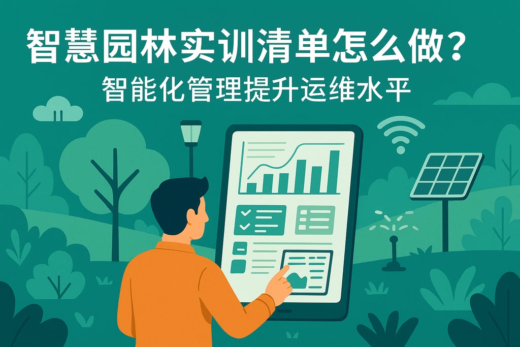 智慧园林实训清单怎么做？智能化管理提升运维水平
