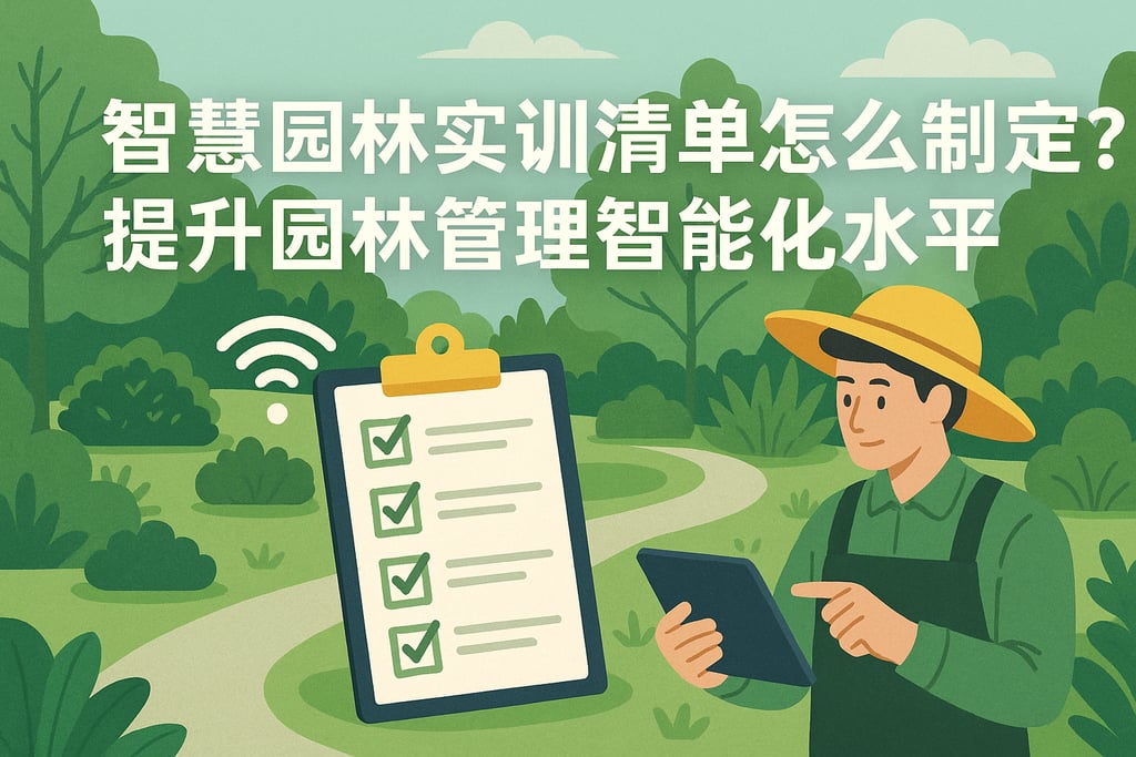 智慧园林实训清单怎么制定？提升园林管理智能化水平