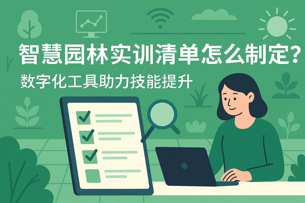 智慧园林实训清单怎么制定？数字化工具助力技能提升