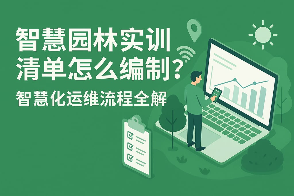智慧园林实训清单怎么编制？智能化运维流程全解