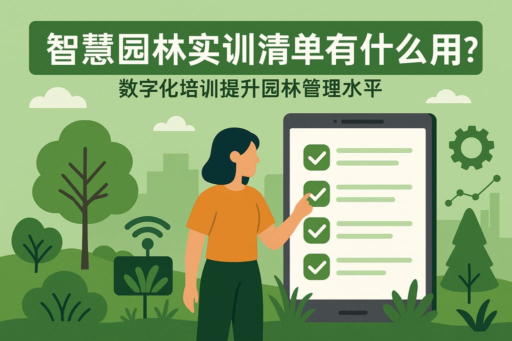 智慧园林实训清单有什么用？数字化培训提升园林管理水平