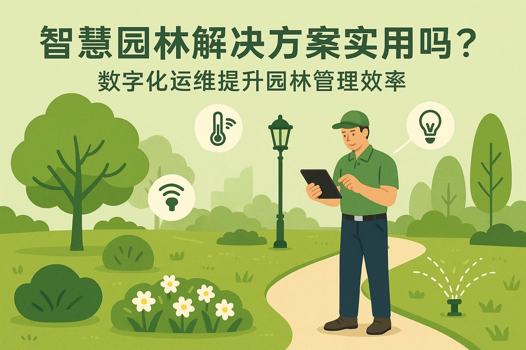 智慧园林解决方案实用吗？数字化运维提升园林管理效率