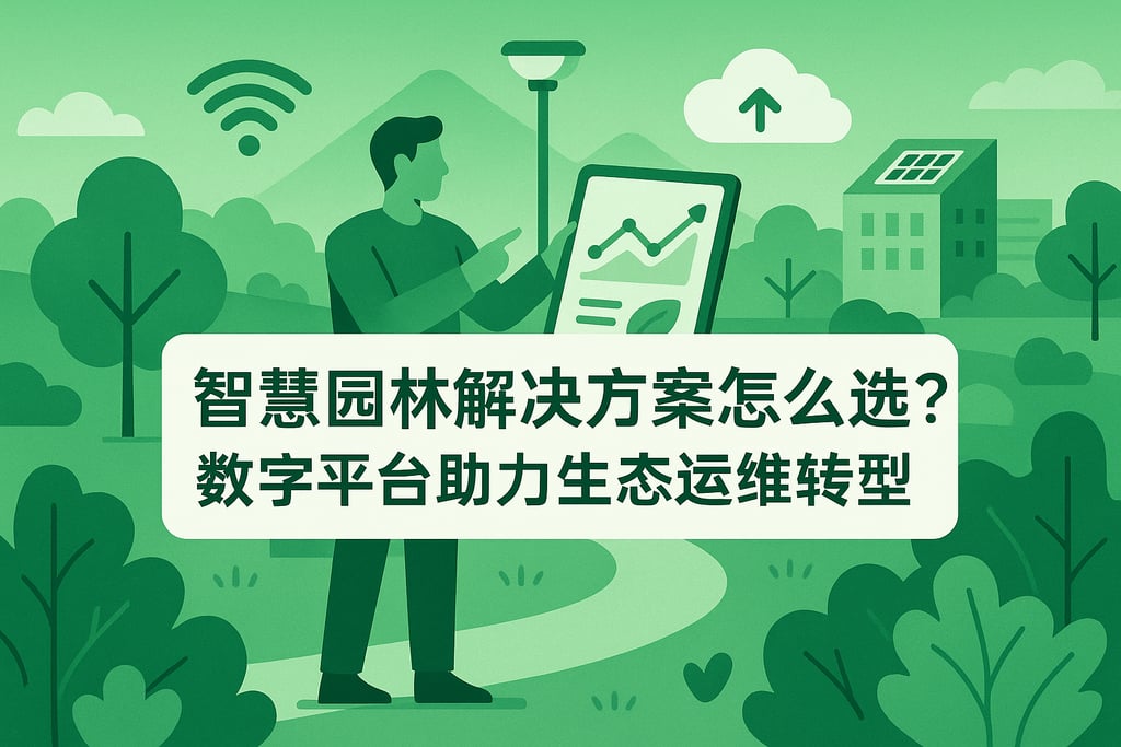 智慧园林解决方案怎么选？数字平台助力生态运维转型