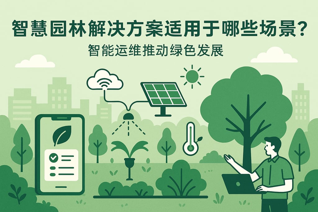 智慧园林解决方案适用于哪些场景？智能运维推动绿色发展