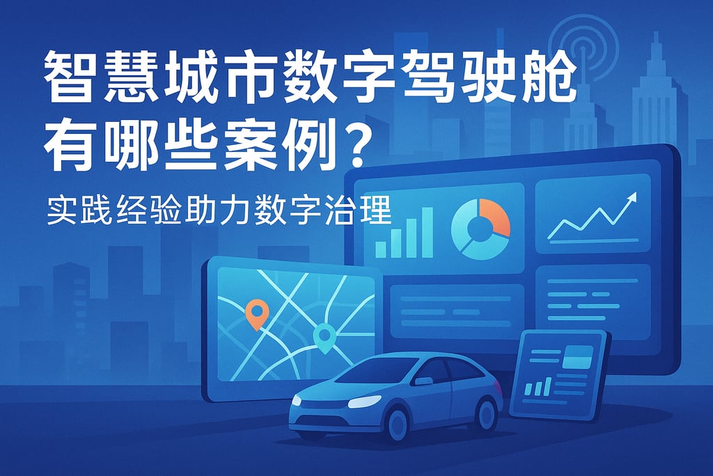 智慧城市数字驾驶舱有哪些案例？实践经验助力数字治理
