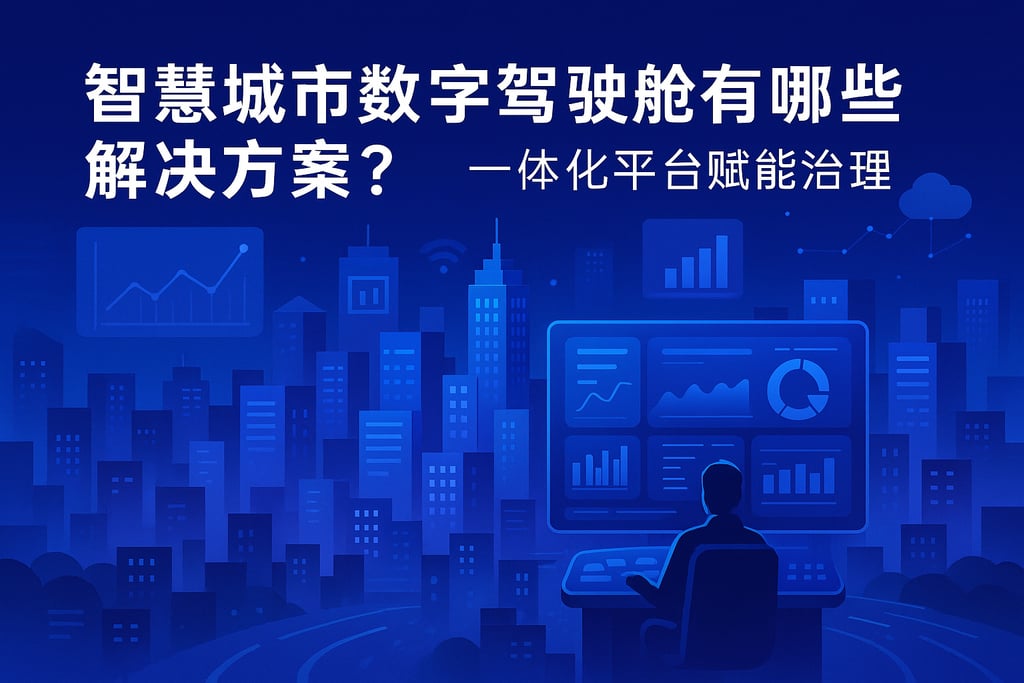 智慧城市数字驾驶舱解决方案有哪些？一体化平台赋能治理