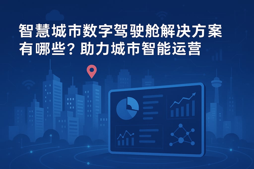 智慧城市数字驾驶舱解决方案有哪些？助力城市智能运营