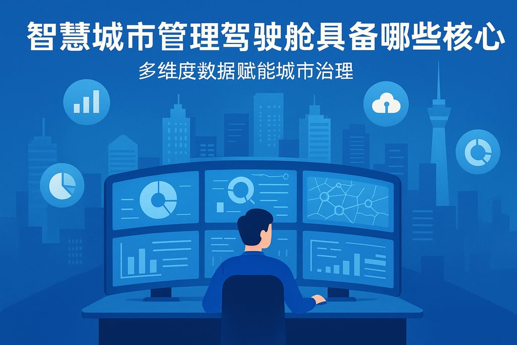 智慧城市管理驾驶舱具备哪些核心？多维度数据赋能城市治理