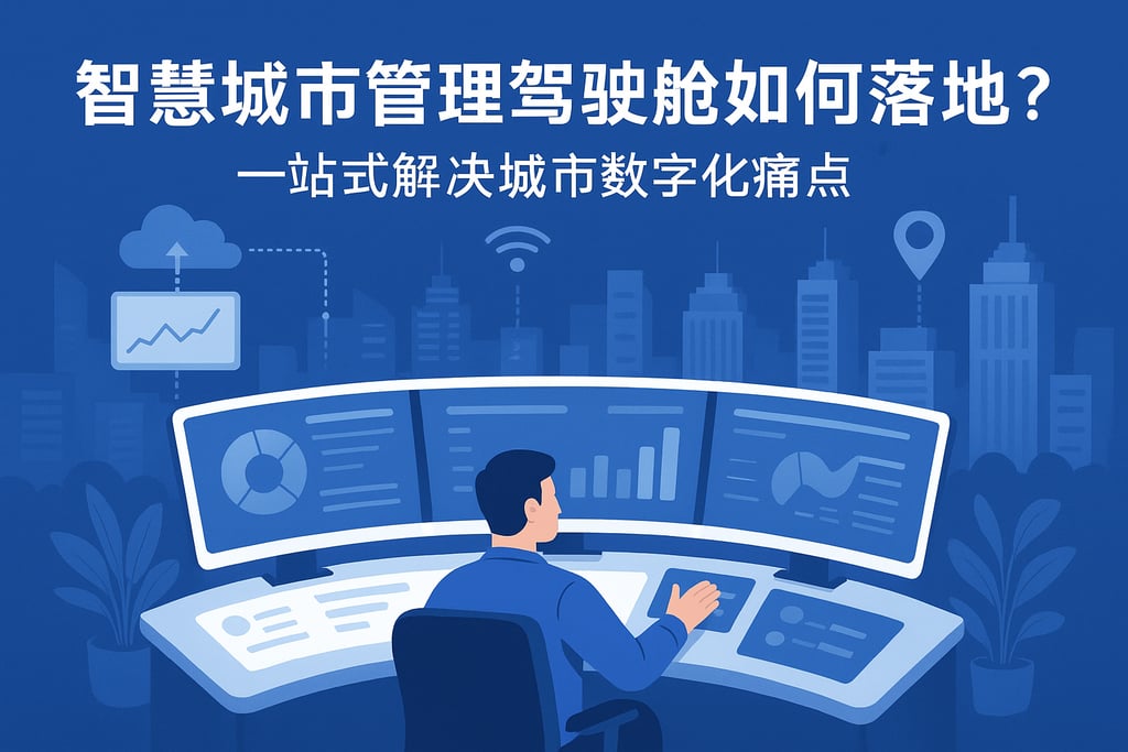 智慧城市管理驾驶舱如何落地？一站式解决城市数字化痛点