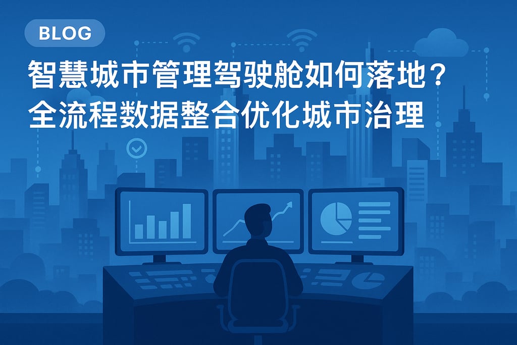 智慧城市管理驾驶舱如何落地？全流程数据整合优化城市治理