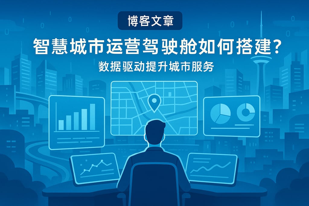 智慧城市运营驾驶舱如何搭建？数据驱动提升城市服务