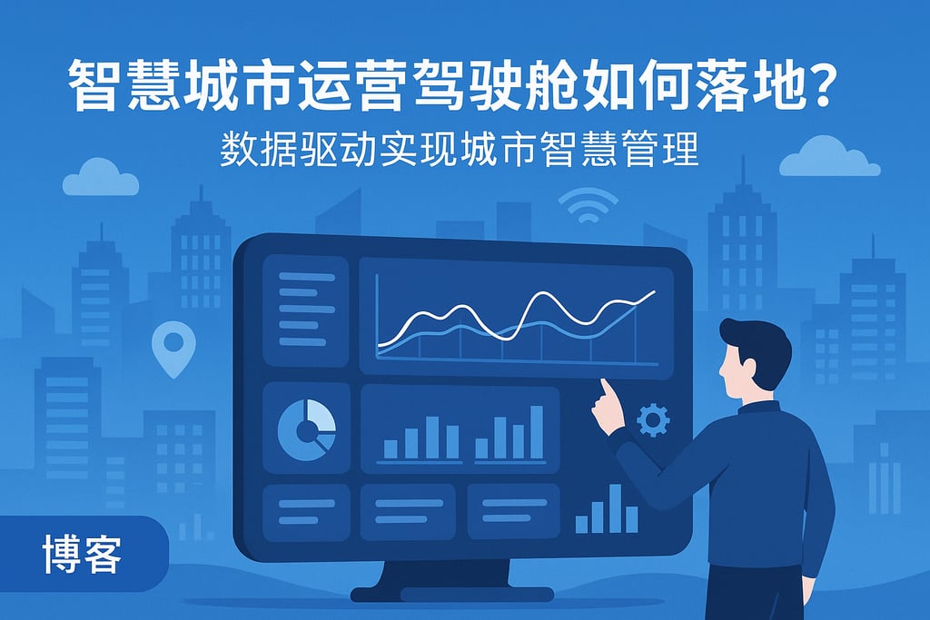 智慧城市运营驾驶舱如何落地？数据驱动实现城市智慧管理