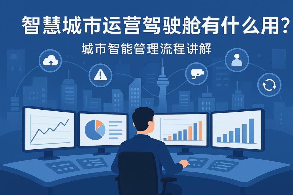 智慧城市运营驾驶舱有什么用？城市智能管理流程讲解