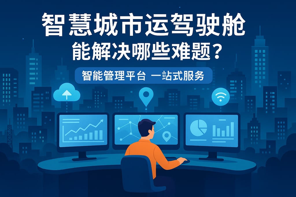 智慧城市运营驾驶舱能解决哪些难题？智能管理平台一站式服务
