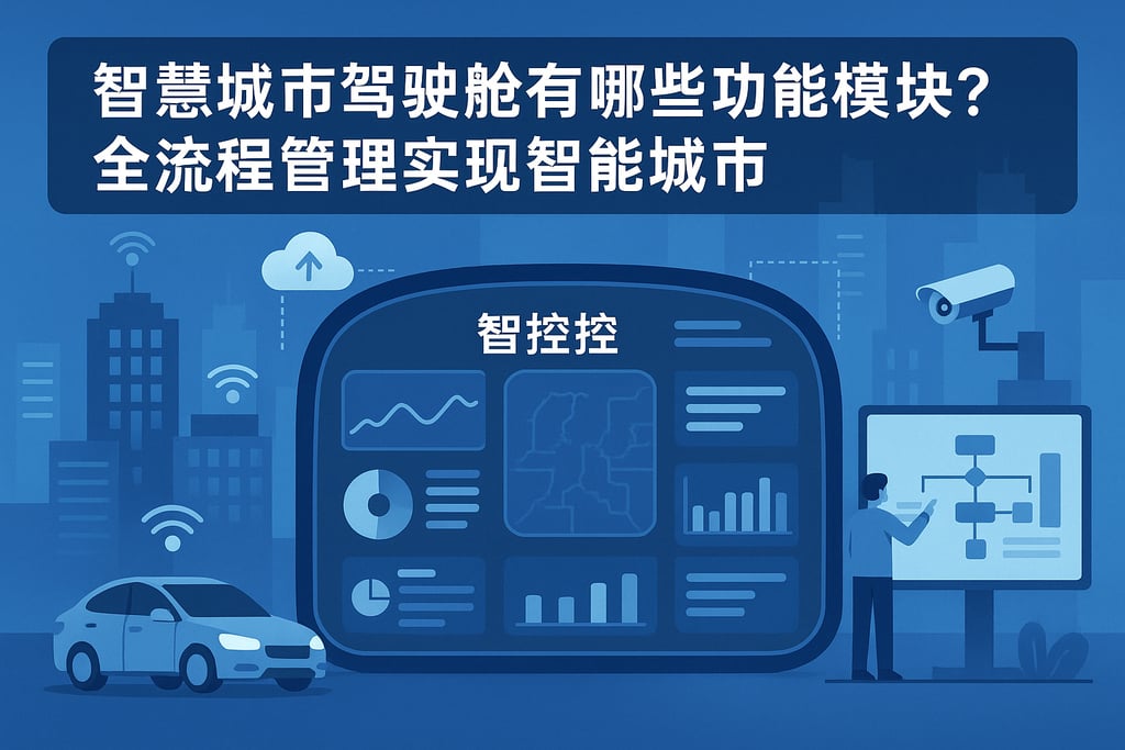 智慧城市驾驶舱有哪些功能模块？全流程管理实现智能城市