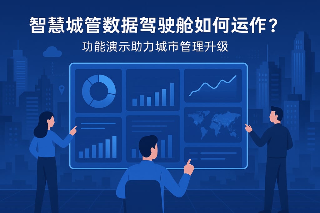 智慧城管数据驾驶舱如何运作？功能演示助力城市管理升级