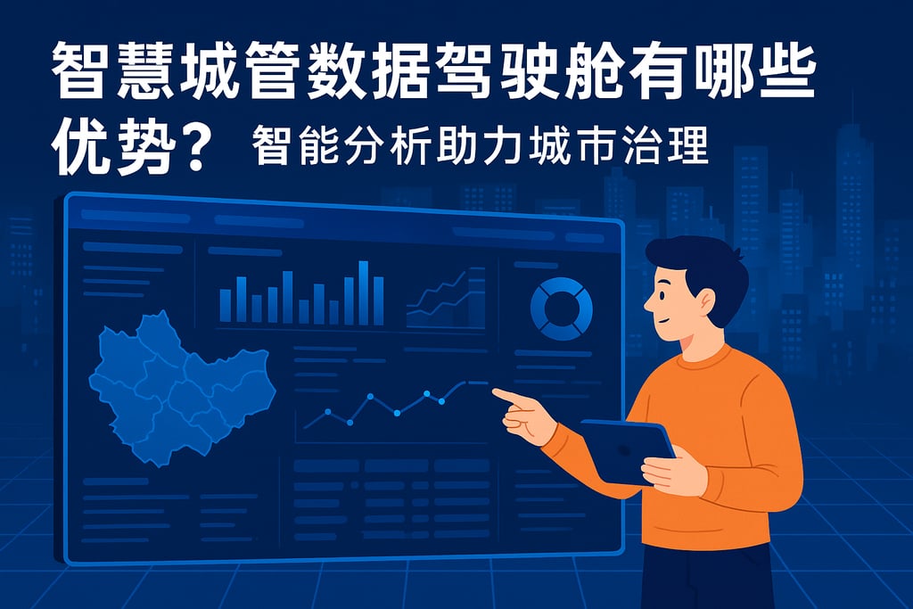 智慧城管数据驾驶舱有哪些优势？智能分析助力城市治理