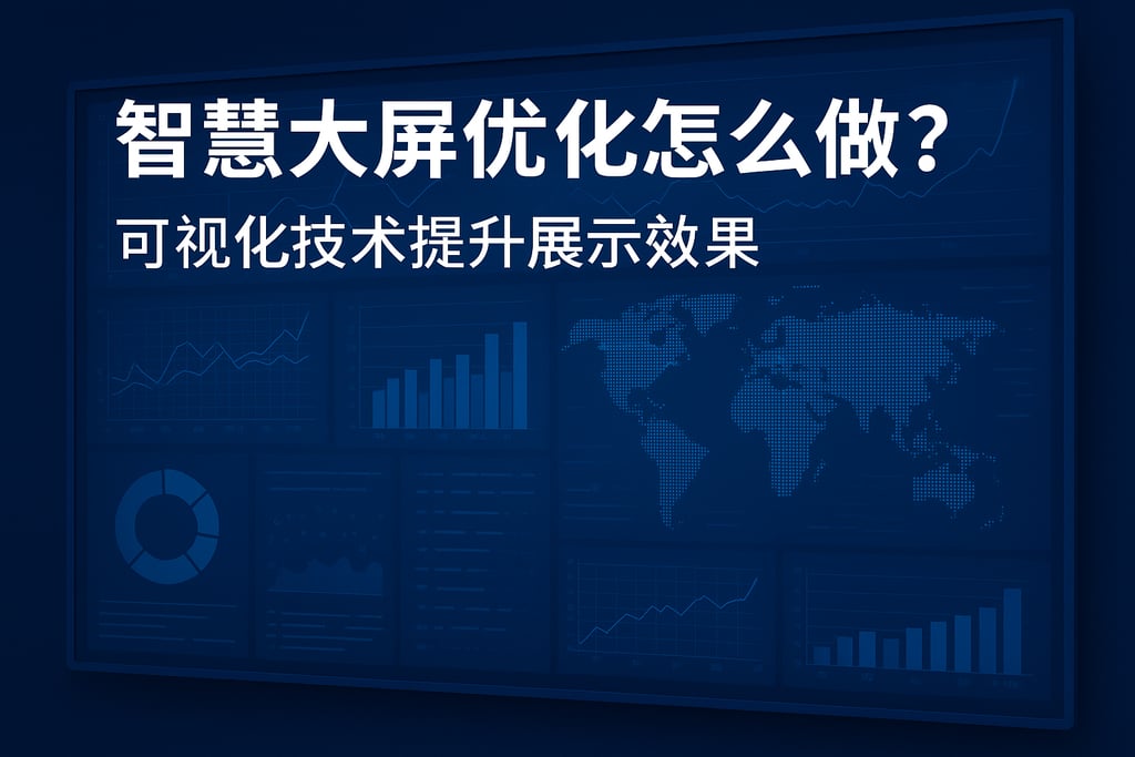 智慧大屏优化怎么做？可视化技术提升展示效果