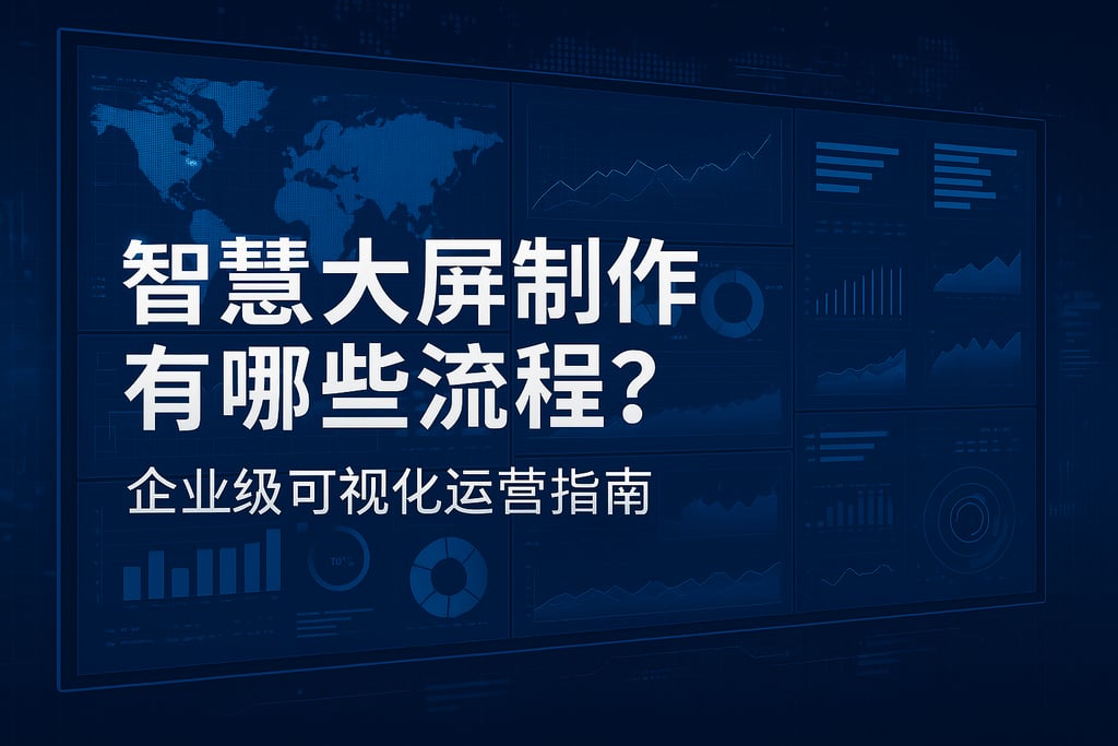 智慧大屏制作有哪些流程？企业级可视化运营指南