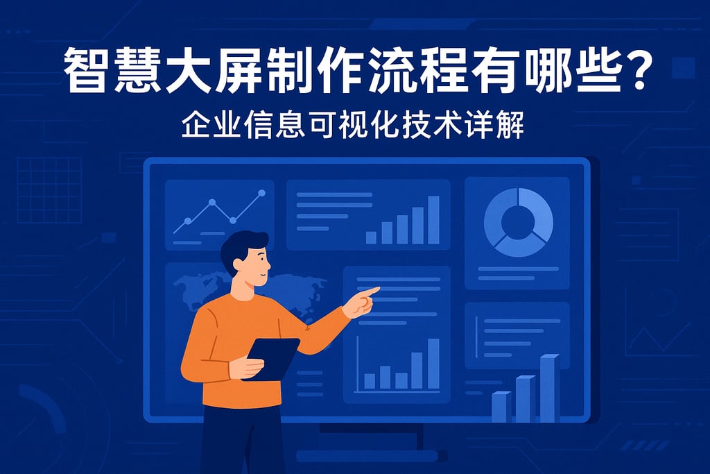 智慧大屏制作流程有哪些？企业信息可视化技术详解