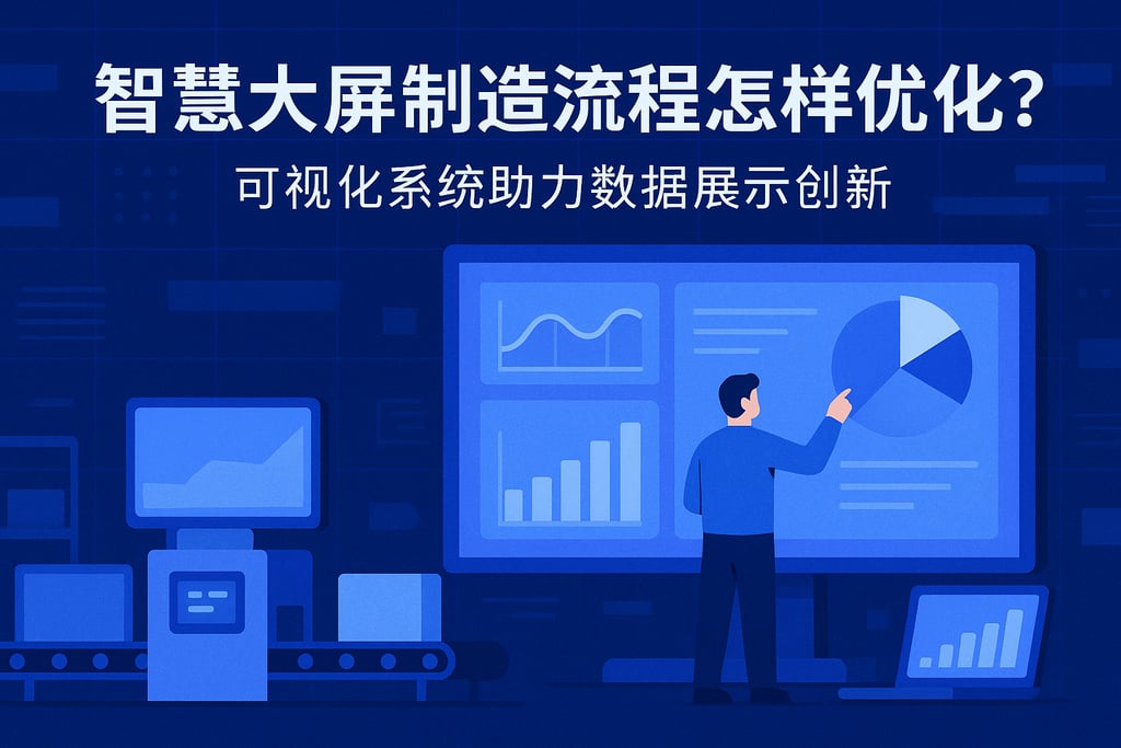 智慧大屏制造流程怎样优化？可视化系统助力数据展示创新