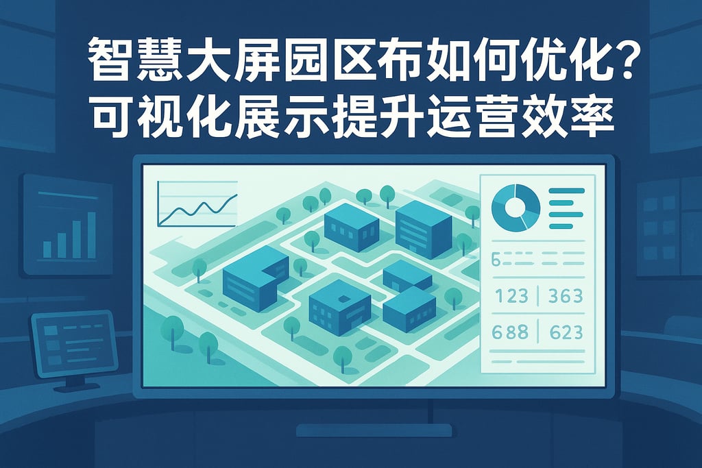 智慧大屏园区布局如何优化？可视化展示提升运营效率