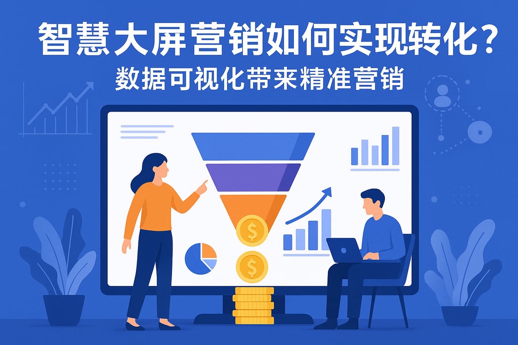 智慧大屏营销如何实现转化？数据可视化带来精准营销