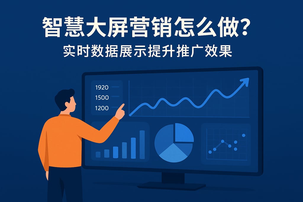 智慧大屏营销怎么做？实时数据展示提升推广效果