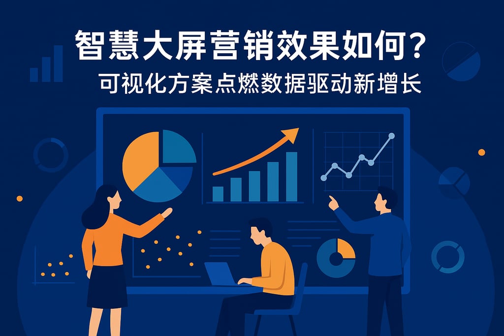 智慧大屏营销效果如何？可视化方案点燃数据驱动新增长