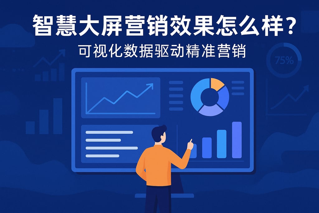 智慧大屏营销效果怎么样？可视化数据驱动精准营销