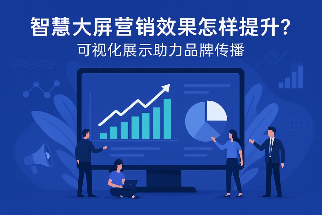 智慧大屏营销效果怎样提升？可视化展示助力品牌传播