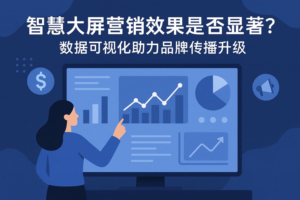 智慧大屏营销效果是否显著？数据可视化助力品牌传播升级
