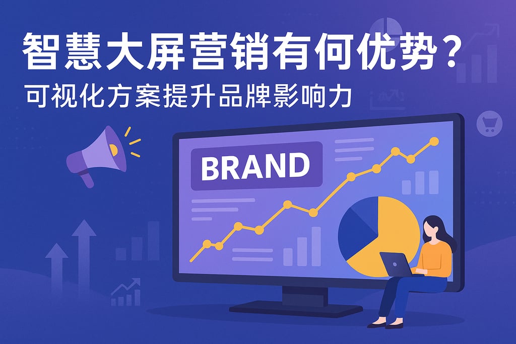 智慧大屏营销有何优势？可视化方案提升品牌影响力