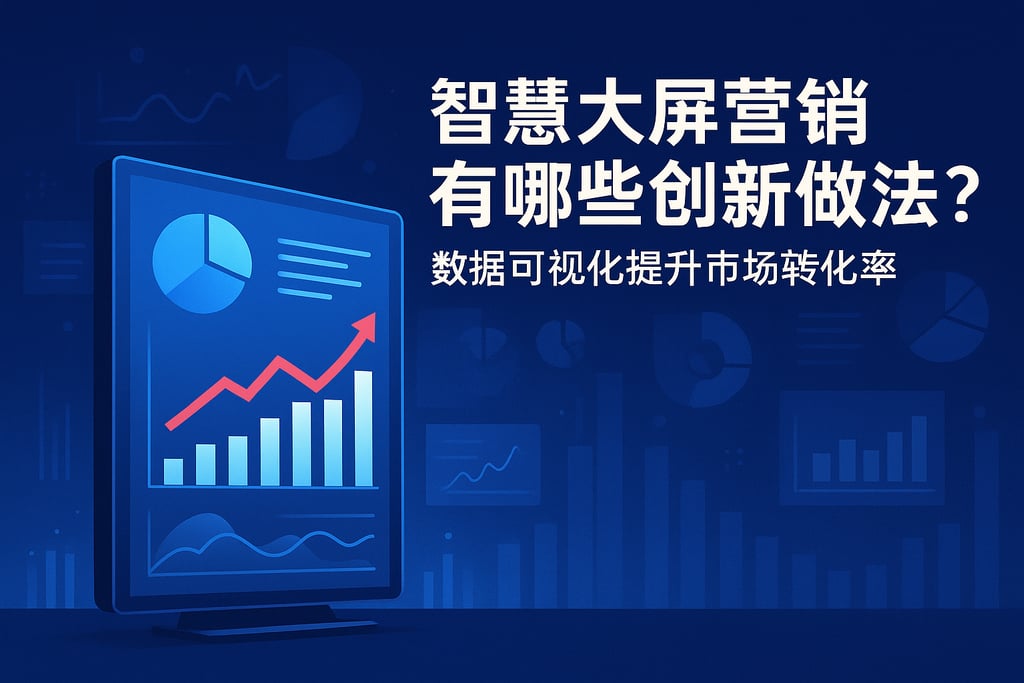 智慧大屏营销有哪些创新做法？数据可视化提升市场转化率
