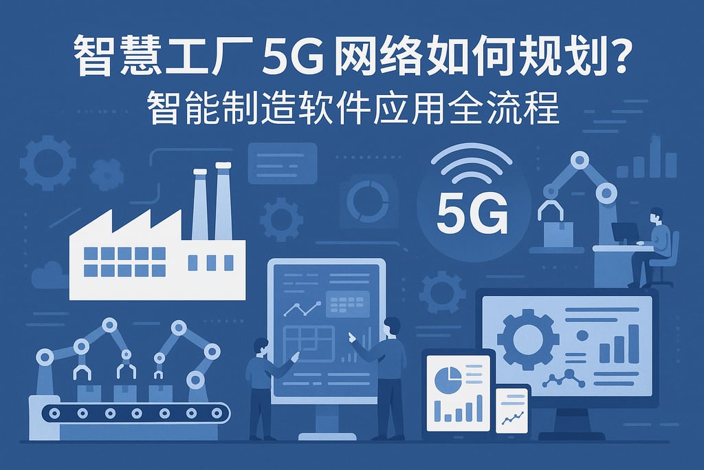 智慧工厂5G网络如何规划？智能制造软件应用全流程