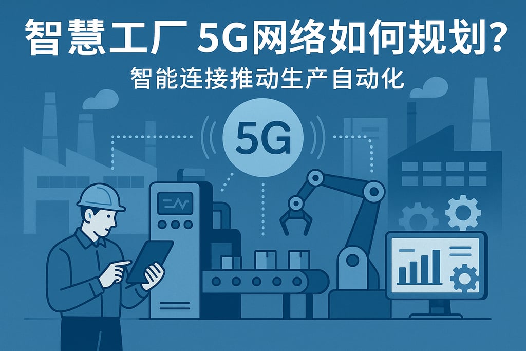 智慧工厂5G网络如何规划？智能连接推动生产自动化