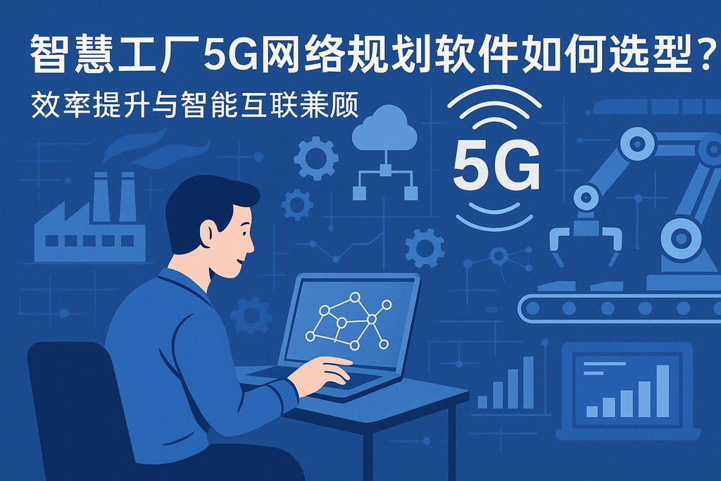 智慧工厂5g网络规划软件如何选型？效率提升与智能互联兼顾