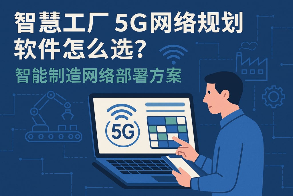 智慧工厂5g网络规划软件怎么选？智能制造网络部署方案