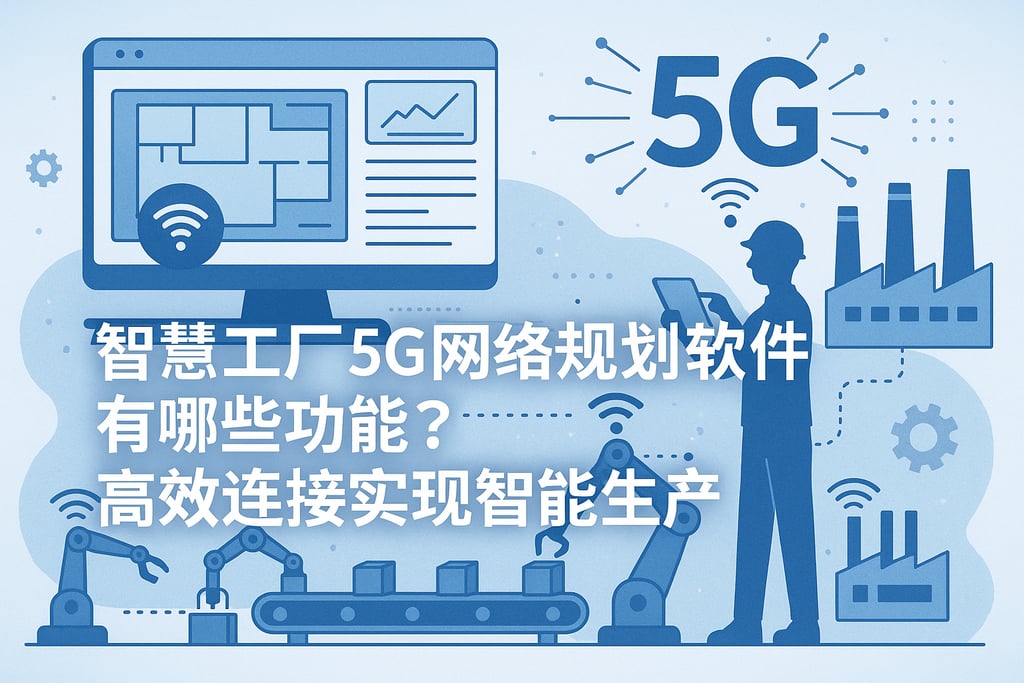 智慧工厂5g网络规划软件有哪些功能？高效连接实现智能生产
