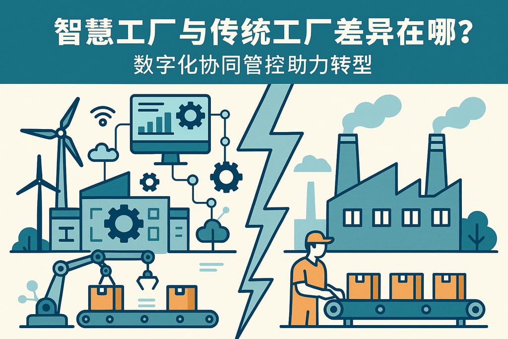 智慧工厂与传统工厂差异在哪？数字化协同管控助力转型