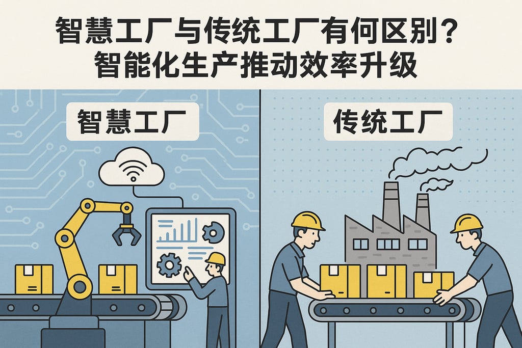 智慧工厂与传统工厂有何区别？智能化生产推动效率升级