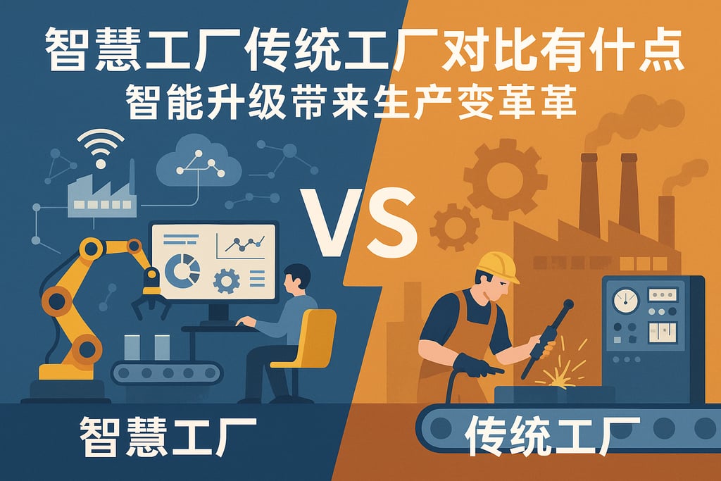 智慧工厂传统工厂对比有哪些特点？智能升级带来生产变革