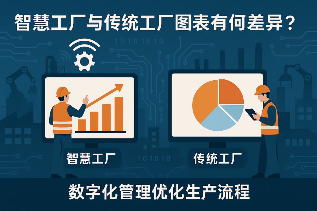 智慧工厂和传统工厂图表有何差异？数字化管理优化生产流程