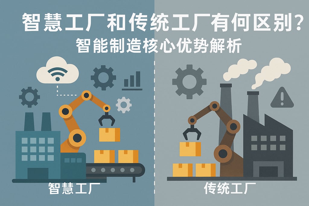 智慧工厂和传统工厂有何区别？智能制造核心优势解析