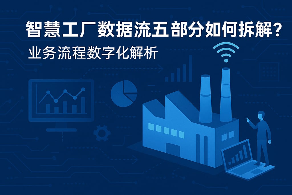 智慧工厂数据流五部分如何拆解？业务流程数字化解析