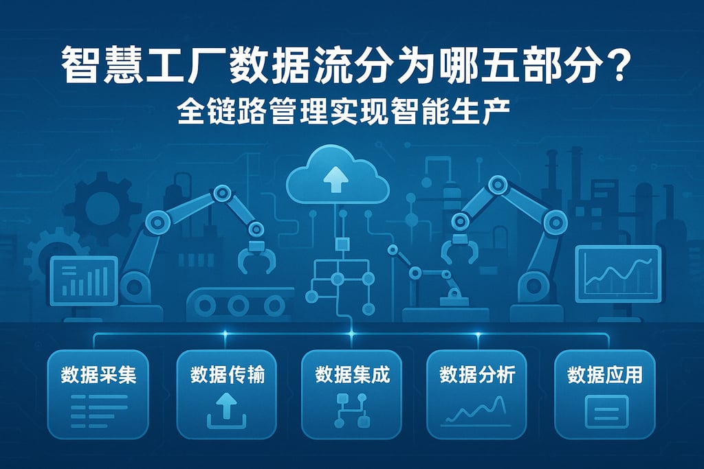 智慧工厂数据流分为哪五部分？全链路管理实现智能生产