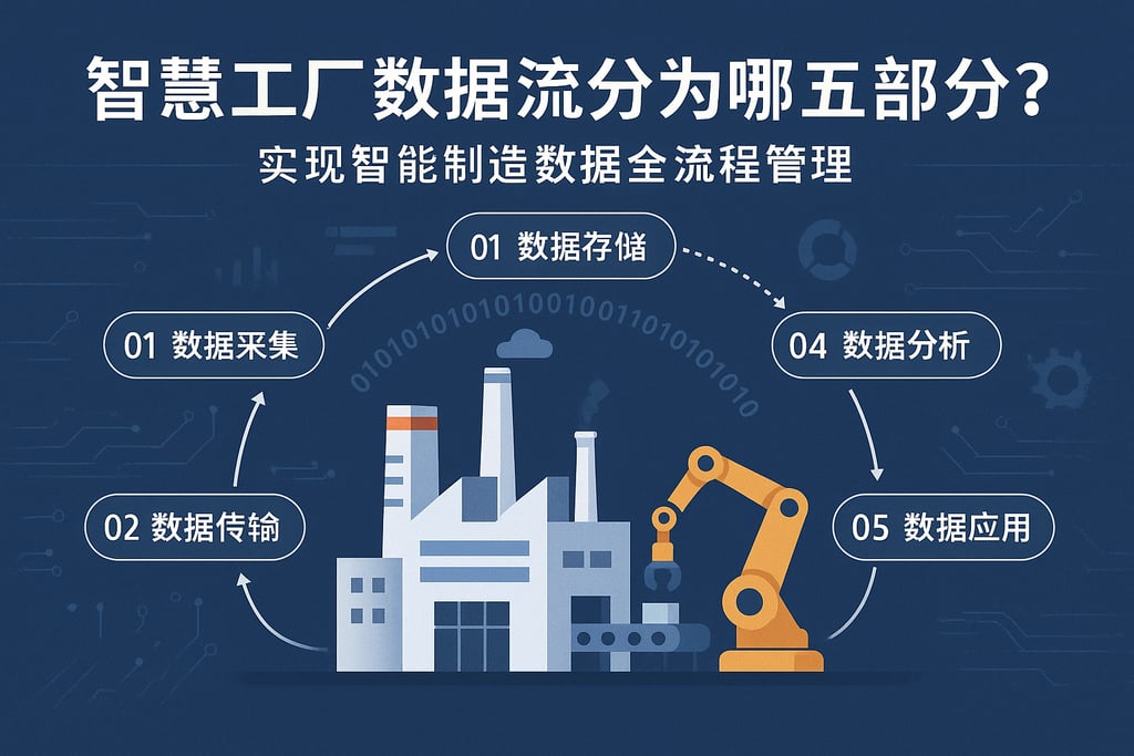 智慧工厂数据流分为哪五部分？实现智能制造数据全流程管理